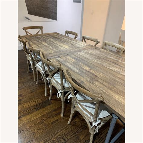 Restoration Hardware Flatiron Dining Table - AptDeco