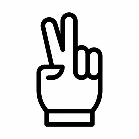 Gesture Hand Sign Sport Victory Icon Download On Iconfinder