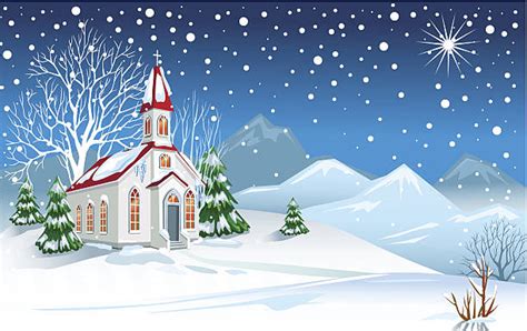 Winter Church Illustrations, Royalty-Free Vector Graphics & Clip Art ...