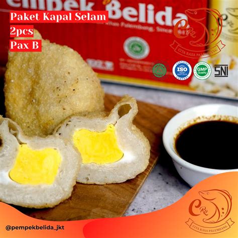 Jual Pempek Belida Crp Kapal Selam Besar Pcs Cuko Ml Pax B