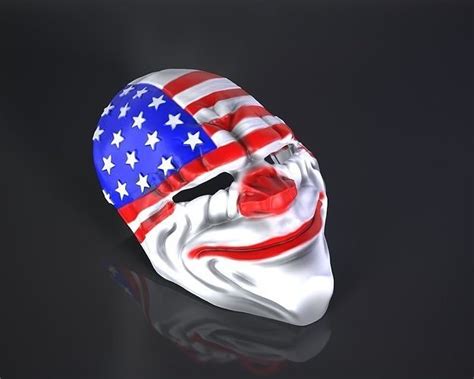 PAYDAY 3 - Dallas Replica Mask cosplay mask - props 3D model 3D ...