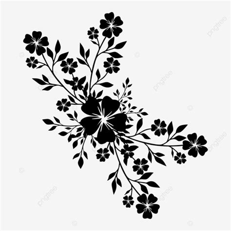 Rustic Flower Silhouette Flower Drawing Silhouette Drawing Flower