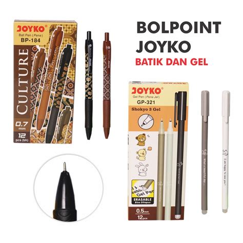 Jual Pulpen Bolpoin Bulpen Joyko Gel Dan Motif Batik Jual Satuan