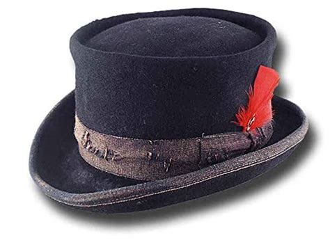 Western Desert Rat Aged Top Hat Blue Handmade Products