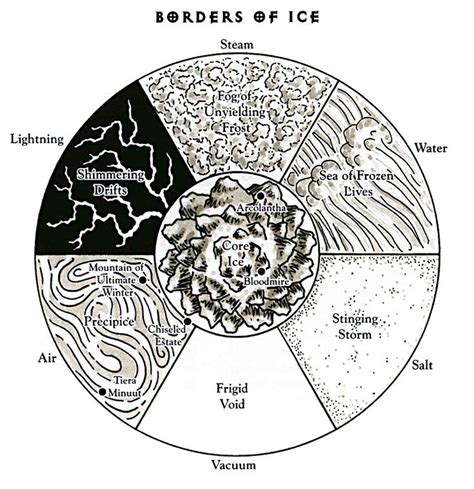 Para Elemental Plane Of Ice Dungeons And Dragons Map Cosmology