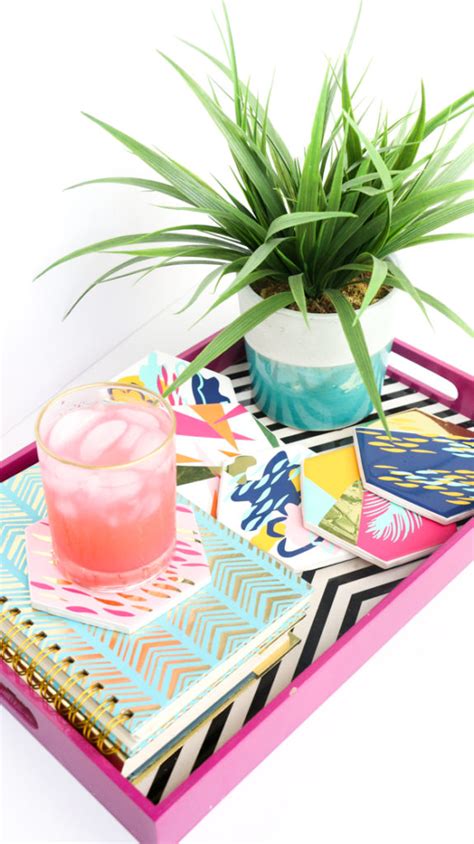 Diy It Patterned Hexagon Coasters A Kailo Chic Life