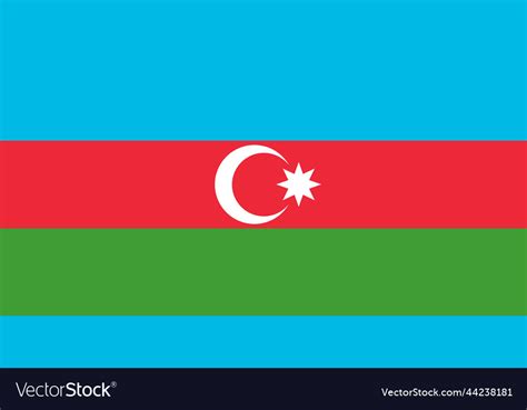 Flag of azerbaijan azerbaijani national symbol Vector Image