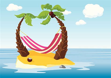 Hammock On The Beach Cartoons Illustrations, Royalty-Free Vector ...