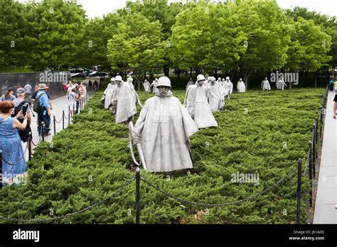 The Korean War Veterans Memorial Washington Dc Usa Stock Photo Alamy