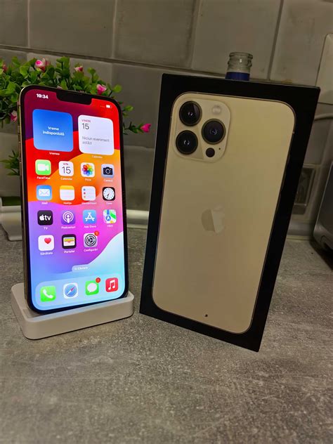 Apple Iphone Pro Max G Gold Gb Stare Foarte Bun Liber Retea