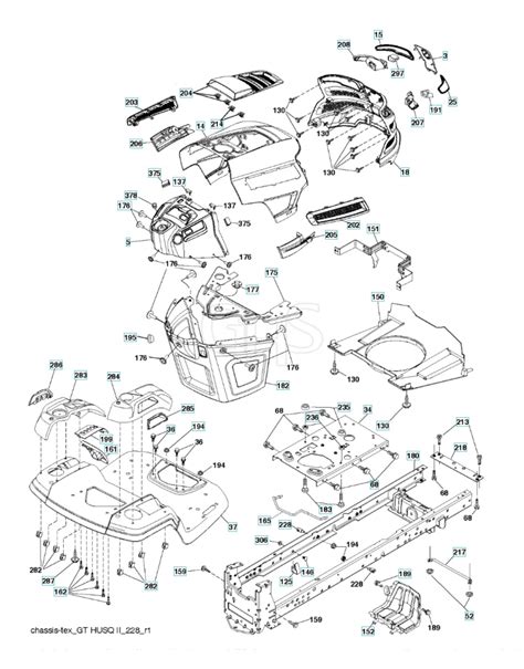 Husqvarna Yth1942 Chassis Enclosures GHS