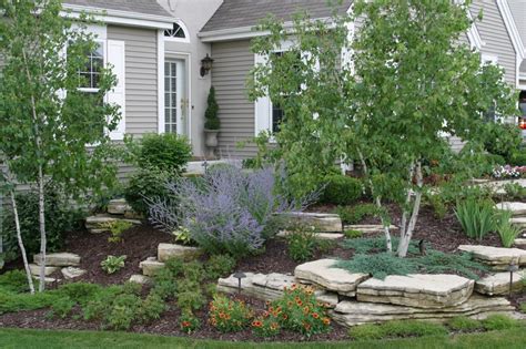 Natural Outcropping Need To Fix Front Corner By Birch Tree With