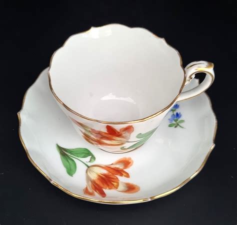 Meissen Tafelservice 1 Wahl Blumen Dekor Mit Goldrand Kaffeegedeck