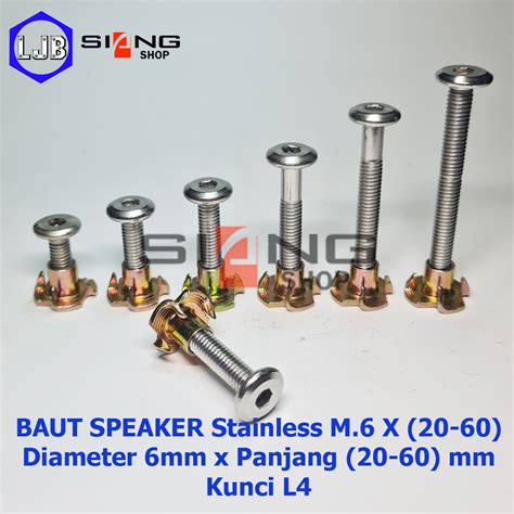 Jual Baut Jcbc Stainless Speaker Cakar M Panjang Sd Mm Shopee