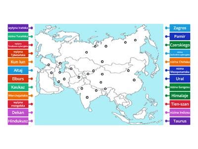 Niziny Azja I wyżyny Materiały dydaktyczne