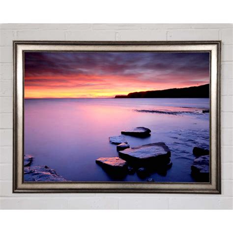 Haus Am Meer Gerahmtes Leinwandbild Tranquil Ocean Dusk Wayfair De