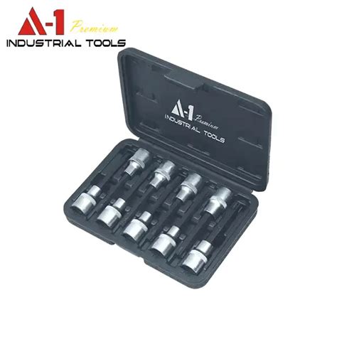 Professional 9 Piece Torx Bits Socket Set For Maintenance Use Essential