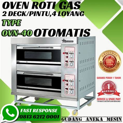 Jual Oven Roti 2 Deck 4 Trays Loyang OVN 40 Oven Pemanggang Roti