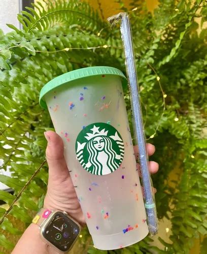 Vaso Starbucks Confeti Confetti Venti Cambia De Color Nuevo