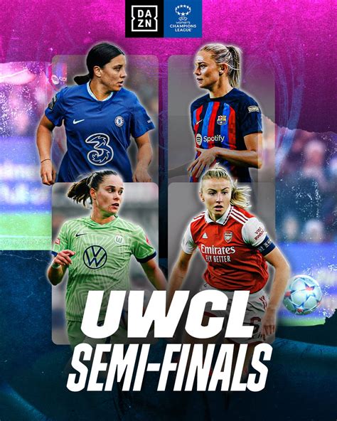 Dazn Football On Twitter The Uwcl Semi Finals Are Set 🙌