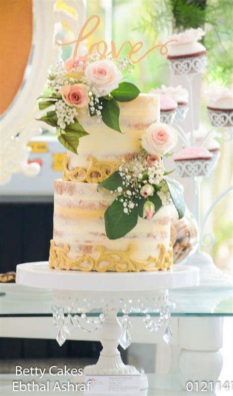 Semi Naked Cake Decorated Cake By BettyCakesEbthal CakesDecor