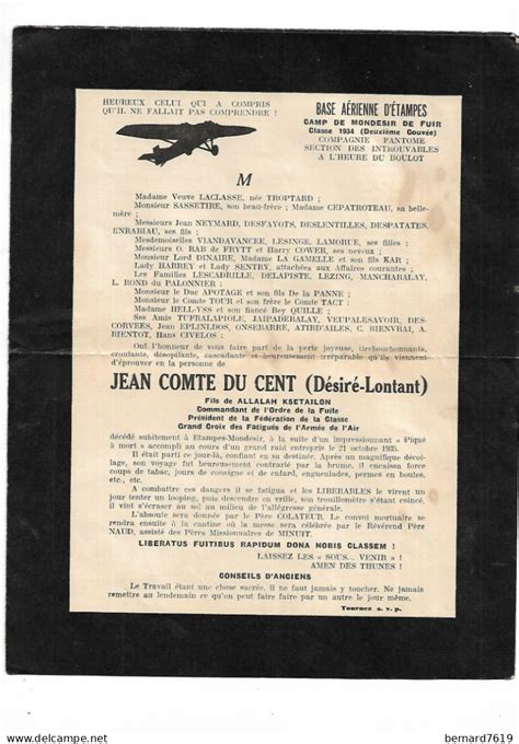 Autres Non Class S Lettre Pere Cent Militaires Base Aerienne D