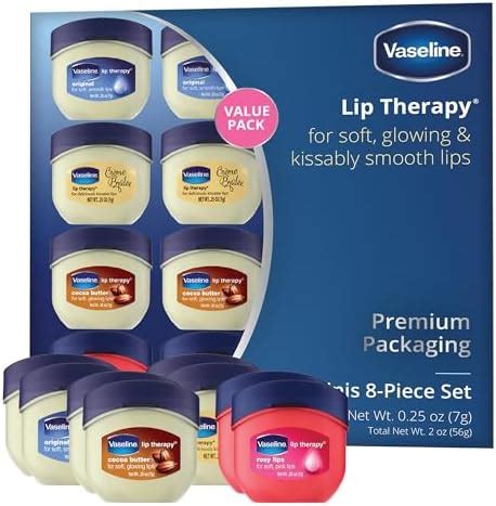 Amazon Vaseline Lip Therapy 0 25 Oz 7g 3 Pack Bundle Original