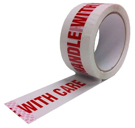 Standard HANDLE WITH CARE Printed Packaging Tape 48mm X 66M Macro