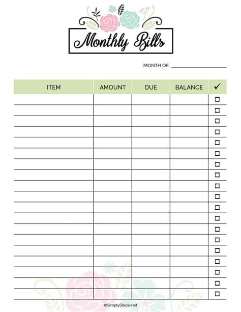 2020 Financial Planner Free Printable - Simply Stacie