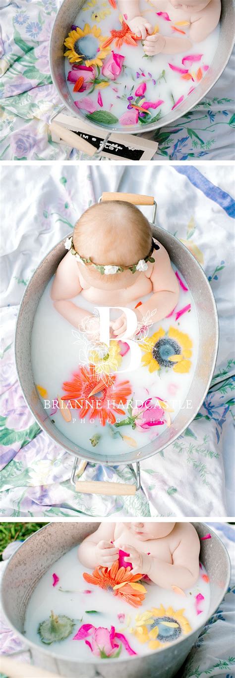 Adorable Baby Milk Bath Photoshoot