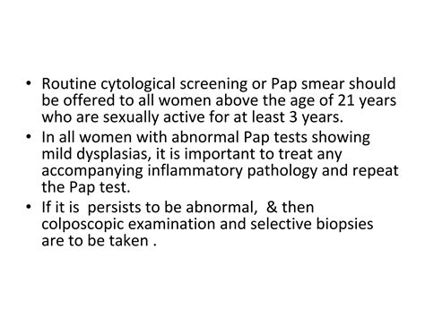 Cervical Intraepithelial Neoplasia Carcinoma Of Cervix Ppt