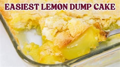 Easiest Lemon Dump Cake Youtube