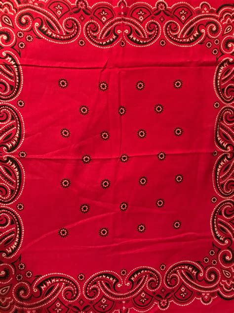 Vintage Bandana Red Bandana Vintage Washfast Bandana S Red Bandana