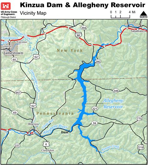 Kinzua Dam And Allegheny Reservoir