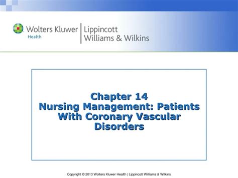 PPT Chapter 3 Nursing Care Of Patients With Cardiovascular And