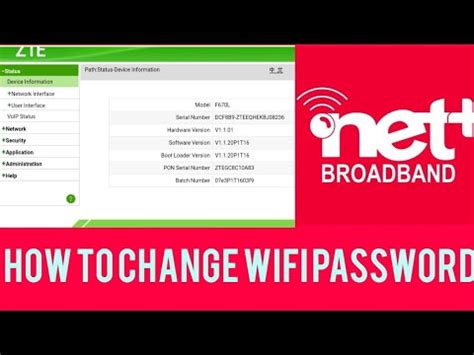 How To Change WiFi Password Or User Name In Netplus Broadband Easily