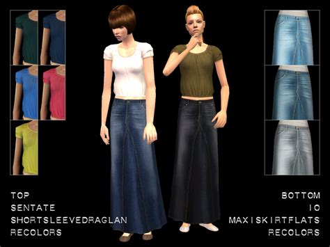 My Old Cc Reupload Part Female Clothes Sentate Shortsleevedraglan