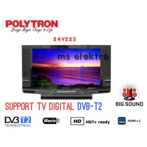 Jual Tv Led Polytron Inch Digital Dvbt Model Tabung D V