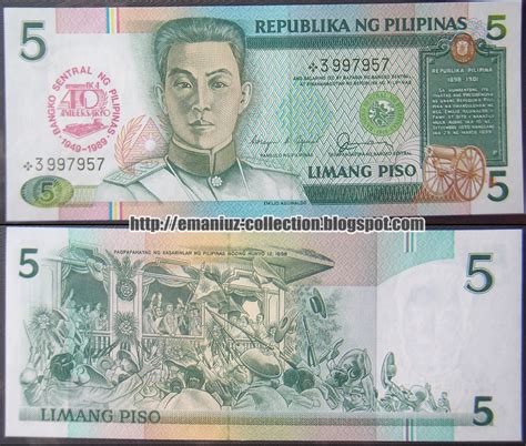 Banknote Of The Philippines Peso Commemorative Overprint