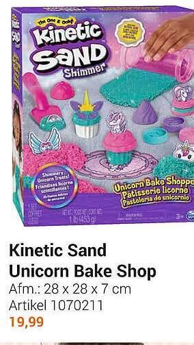 Kinetic Sand Unicorn Bake Shop Aanbieding Bij Lobbes