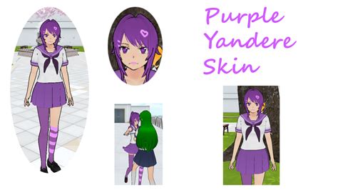 Custom Uniform Face Hairstyle Purple Yandere Yandere Simulator Purple