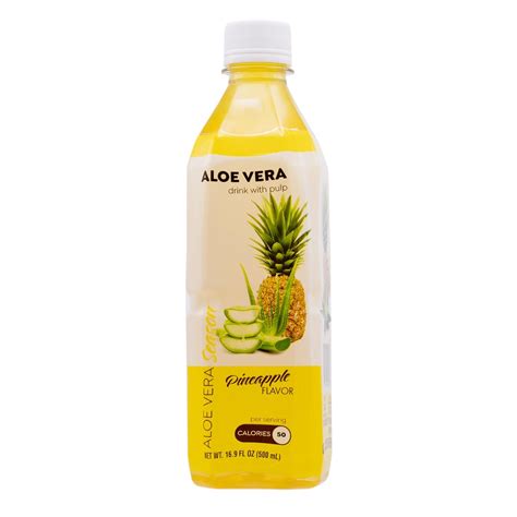 Amazon Season Aloe Vera Drink With Pulp Pineapple Flavor 16 9