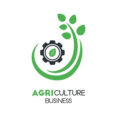 Logotipo De La Empresa De Agricultura Vector Premium