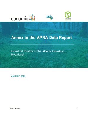 Fillable Online Annex To The Apra Data Report Fax Email Print Pdffiller