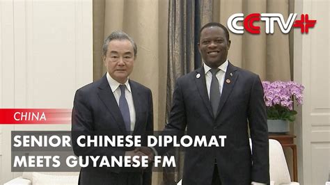 Senior Chinese Diplomat Meets Guyanese Fm Youtube