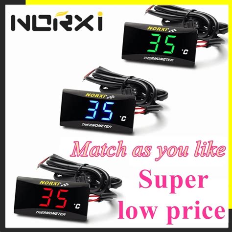 Koso Motorcycle Thermometer Water Temperature Mini Norxi Meter For