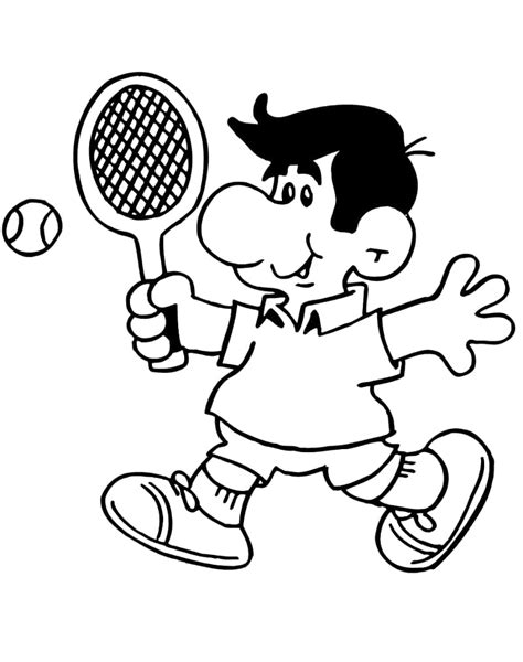 Coloriage Une Fille Joue Au Tennis T L Charger Et Imprimer Gratuit