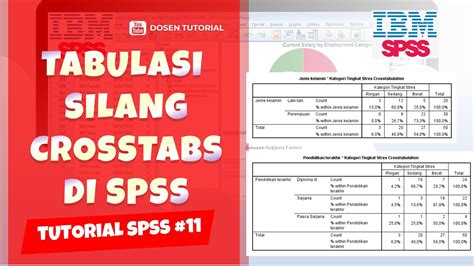 Cara Membuat Dan Membaca Tabulasi Silang Crosstabs Di SPSS YouTube