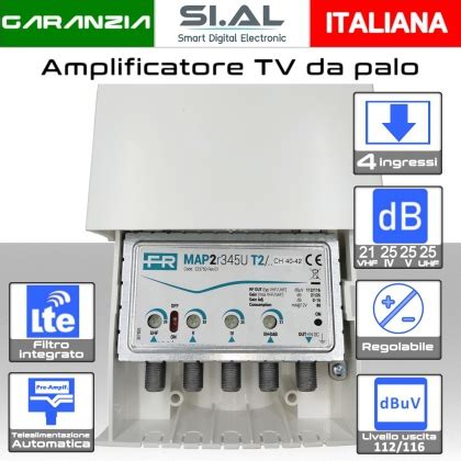 Amplificatore Tv Ingressi Da Esterno Fracarro Map T