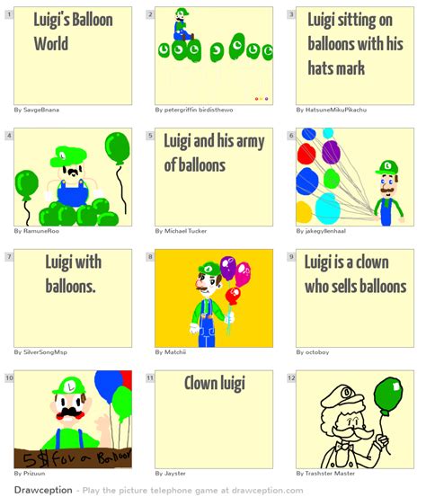 Luigi's Balloon World - Drawception